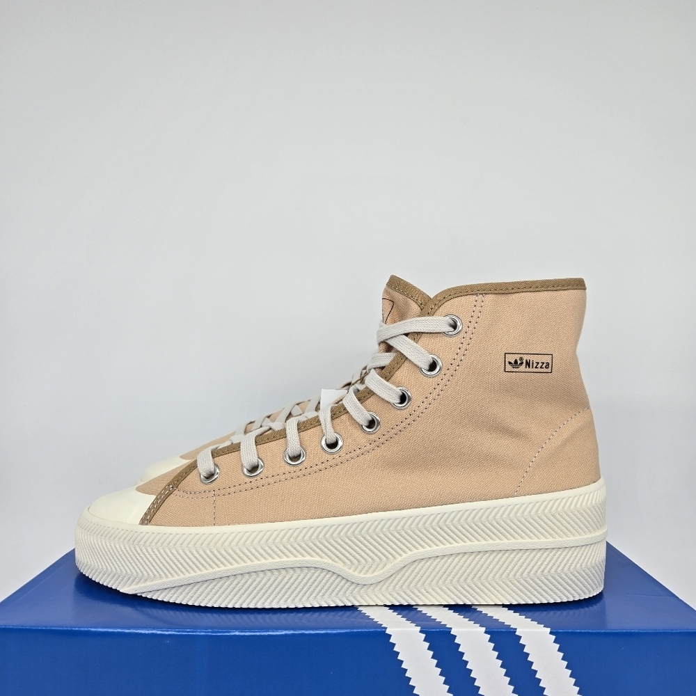Adidas Men's Nizza 2 Platform GX0989 'Pale Nude' High Top Shoes Size 9.5 New